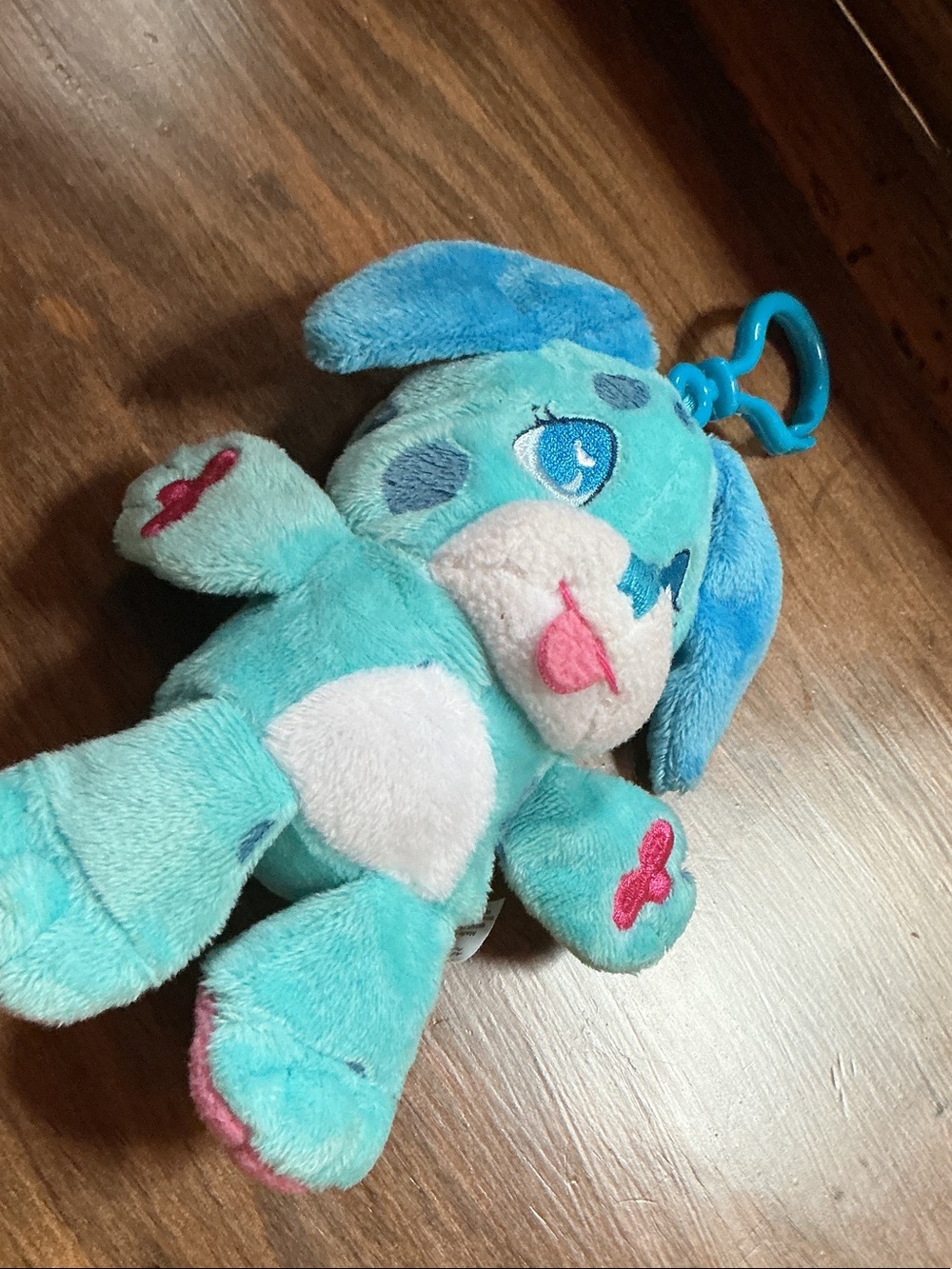 Blue Plush Puppy Clip-On Toy - Soft Kids Plush